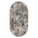 Oval carpet, size 80x150 cm, pp 100%, jute