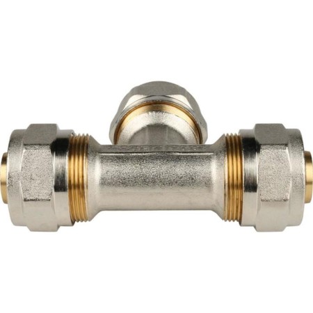The STOUT SFS-0009-000026 tee, d = 26x26x26 mm, for metal-plastic pipes, screw-2