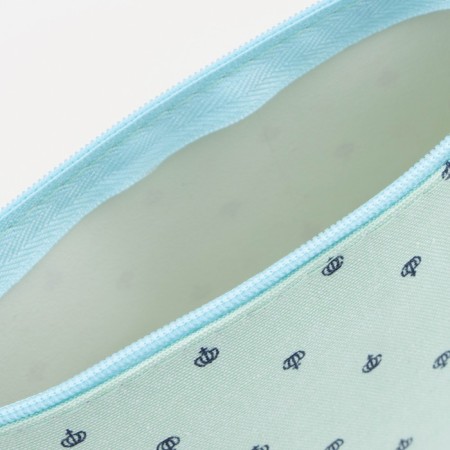 Cosmetic bag with lightning, mint color-2