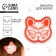 Hair clips "Mask", anime, 3.7 x 3.5 x 1 cm