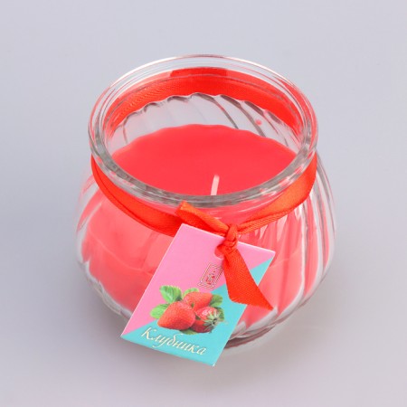Aromatic “pot” candle 9x7.5cm, strawberries-4