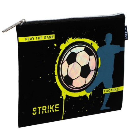 A5 notebook folder, lightning from above, leatherette, Devente Strike, black-1