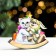 Souvenir "Year of rabbit. Swap rocking", wood, lamination, 9.4x8 cm