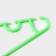 Shoulders - Children's shade hangers for clothes, 26.5 × 14 cm, 10 pcs, green color