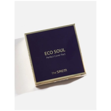 Compact powder 23 tone Eco Soul Perfect Cover Pact 23 Natural Beige, 11 g.-5