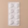Form for mousse desserts and baking "Randeva", 30 × 14.4 × 2 cm, 8 cells (4.9 × 4.4 cm), white color