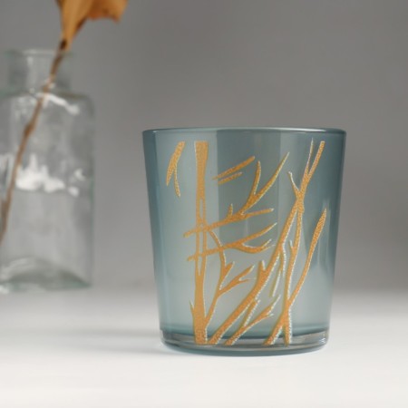 Bamboo candlestick 8.5x7.5 cm, 250 ml-1