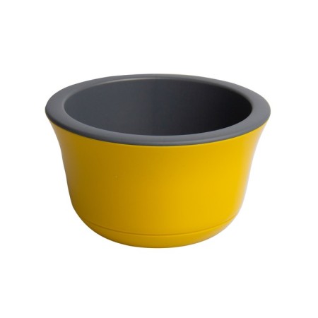 Plastic pot Live-In-Green with the Omega tab, D = 20 cm, 2.4 l, color honey