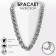 Bracelet "Gladiator" narrow links, color silver, 18 cm