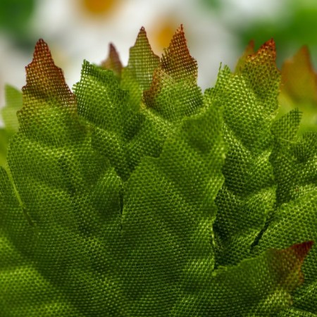 Decor for creativity "Maple leaf" 1 bouquet = 12 leaves green 10x8x6 cm-3