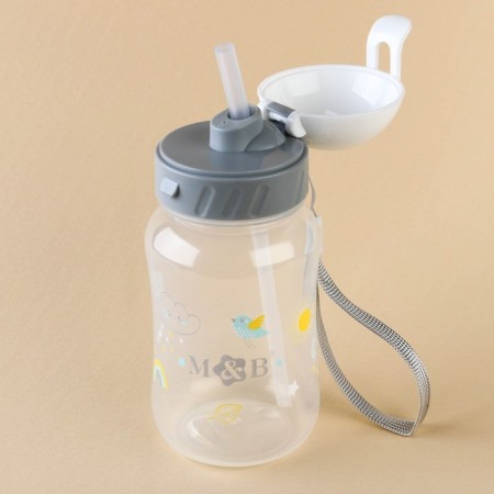 Drill - children's impotance with silicone tube "M&B", 270 ml., Color gray-4
