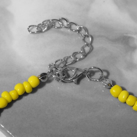 Piece "Bear" toy, yellow color, 45 cm-2