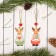 New Year's Suspension "Deer Rudolph", one -sided, mix