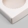 Box the team, white, with a window, 11.5 x 11.5 x 3 cm
