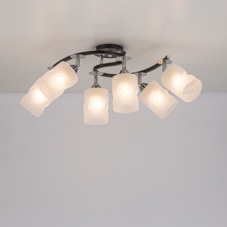 Ceiling Citilux Cutilux CL119261, 52x38x1.5 cm, 6x75W, E27, Black Color Black-2