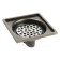Zein gap, 100x100 mm, vertical, d = 32 mm, stainless steel, antique bronze