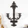 Cast iron candle for 2 candles wall "Rapsodia" 41.6x8x23.8 cm