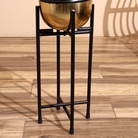 Kashpo on the stand "Twin" metal (set 2 pcs), diameter 23 and 19 cm-4