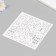 Plastic stencil "inscription" 15x15 cm