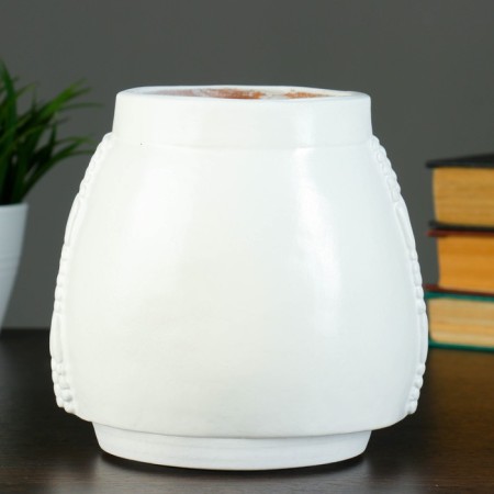 Pot - Organizer "Cleopatra" White, 1.6 l/ 16x17x16cm-2