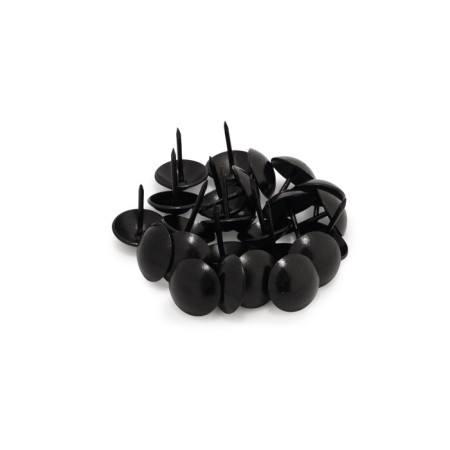 Tundra nails, decorative, 19x22 mm, black, 50 pcs-4