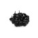 Tundra nails, decorative, 19x22 mm, black, 50 pcs