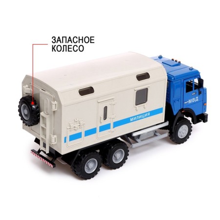 CAMAZ truck. Police ", inertial, open doors, sound and light effects-5