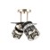 Rhine chandelier 2he27 40w Black 48x26x27 cm Bayerlux