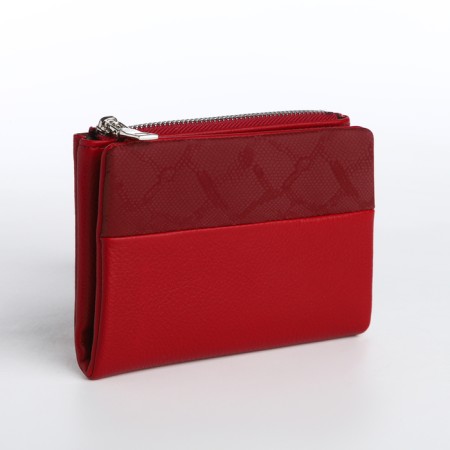 Women's wallet on a magnet, burgundy color
