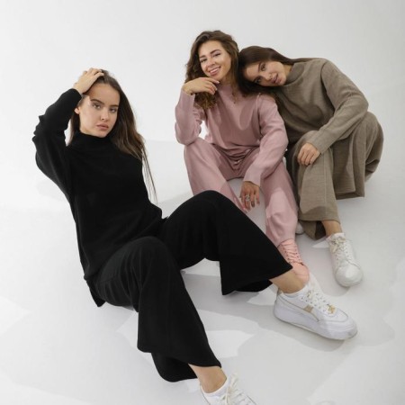 Knitted suit SL, 46-48, coffee-12