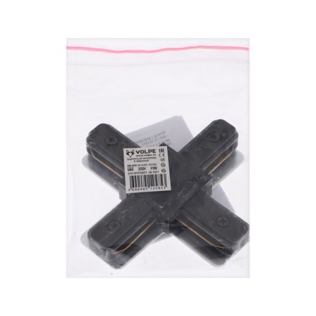 Connector for the Volpe, Q122, G41, X-shaped, single-phase, black-2