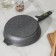 Granite pan, d = 22 cm, plastic handle, anti -stick coating, gray color