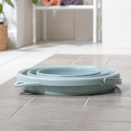 Folding bucket, 10 l, 35 × 33 × 24 cm, gray color-3