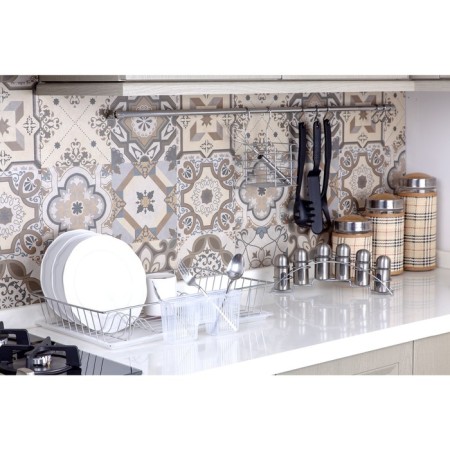 Drying for dishes and devices, with a pallet, chromium color, kb003-1
