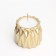 A candle in a candlelight made of gypsum with sharp faces of 10.5x8.5 cm, gold