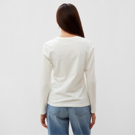 Women's T -shirt (longshit) Mist, p. L, white-3