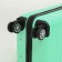 Small suitcase 20 "On a zipper, code castle, 4 wheels, mint color