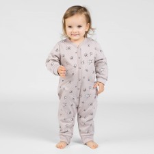 Комбинезон детский с открытыми ножками «Облака», рост 62 см, цвет бежевый