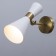 Sconces "Bianca" 1he27 40W white-gold 12x26x26 cm