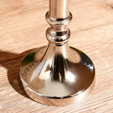 Empire aluminum candlestick per 1 candle 9.5x9.5x35 cm-5