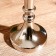 Empire aluminum candlestick per 1 candle 9.5x9.5x35 cm
