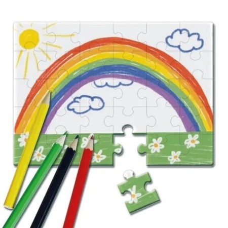Puzzle-coloring "My masterpiece" 16 elements, 17 x 24 cm-2