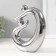Souvenir Ceramics "Abstraction. Fathers and children" silver 17x5.5x19.5 cm