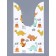 Polyethylene gift package with ears "Dinosaurs", 13 x 23 cm