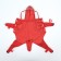 Dog ovens, demi -season with covers on paws, size S (DS 25, OG 27,), red