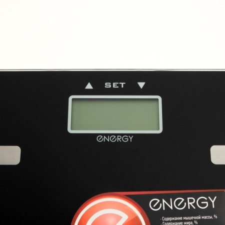 Floor Libra Energy EN-407, diagnostic, up to 180 kg, 2HAAA, glass, black-2