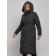 Coat insulated winter female, size 48, black color