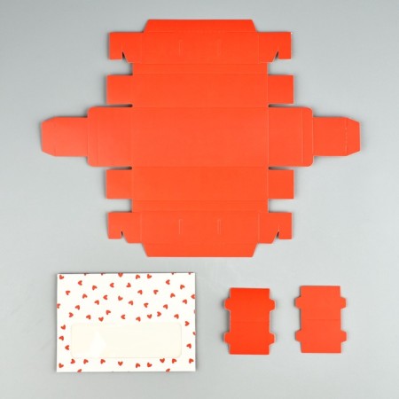 Box for 3 sweets with cells "Hearts", 13 x 3 x 5.5 cm-5