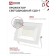 Flight LED in Home SDU-7, 50 W, 230 V, 6500 K, IP65, White