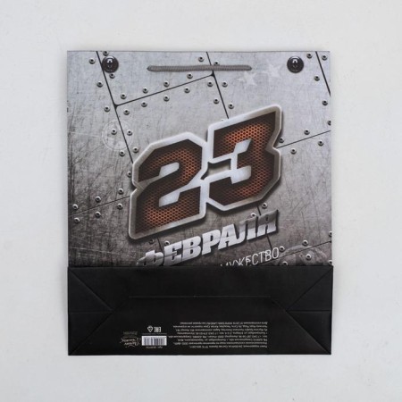 Package Gift Laminated Vertical, Packaging, “Courage Honor of Courage”, M 26 x 30 x 9 cm-3